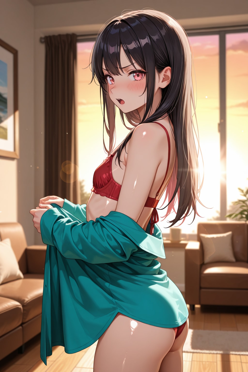 「下着見せないとだめ・・・？」