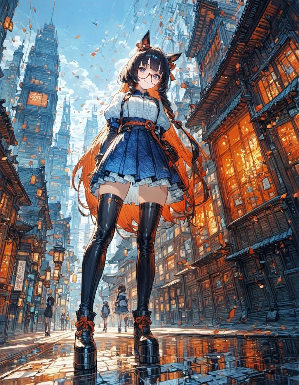 City Stroll with Cat Ears