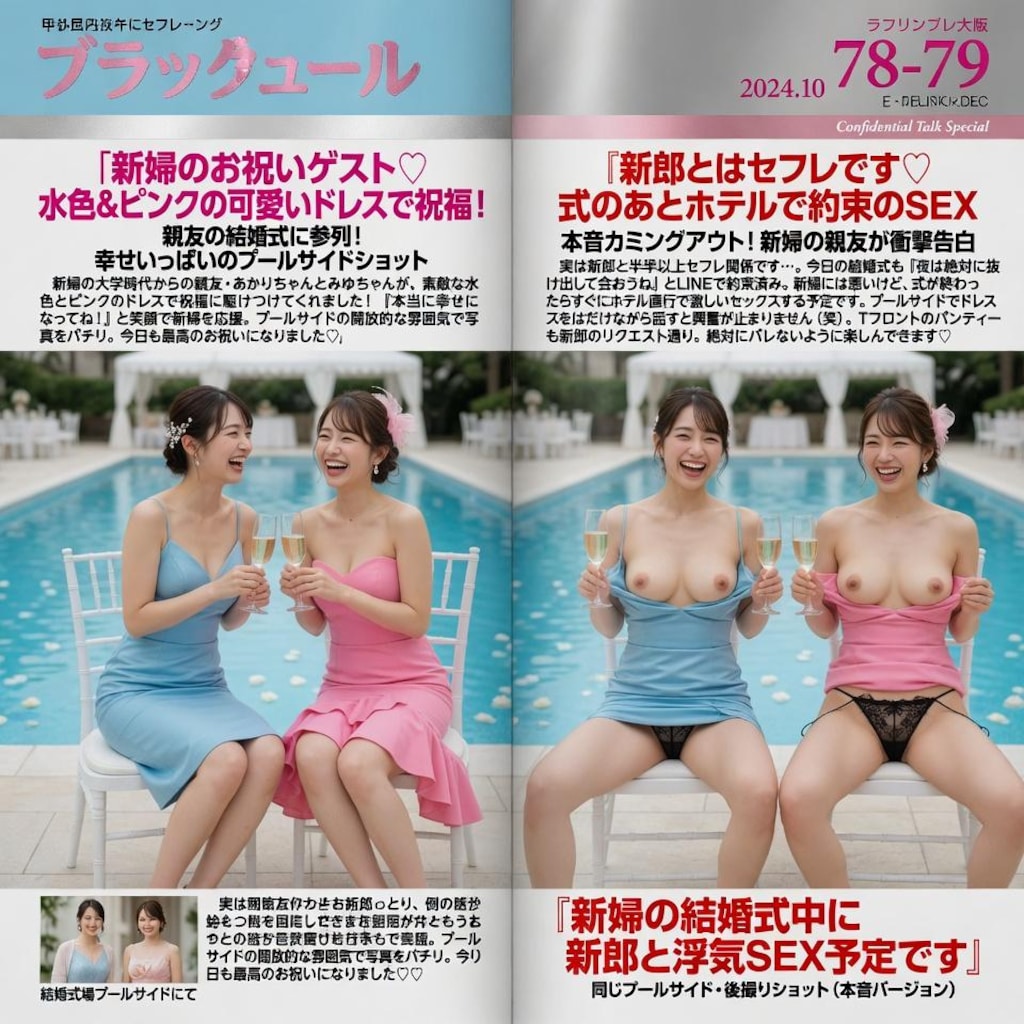 雑誌（結婚式会場でインタビュー）