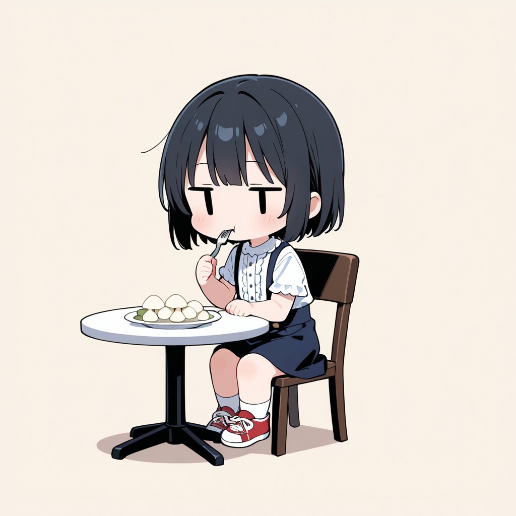 マッシュルームを食べる