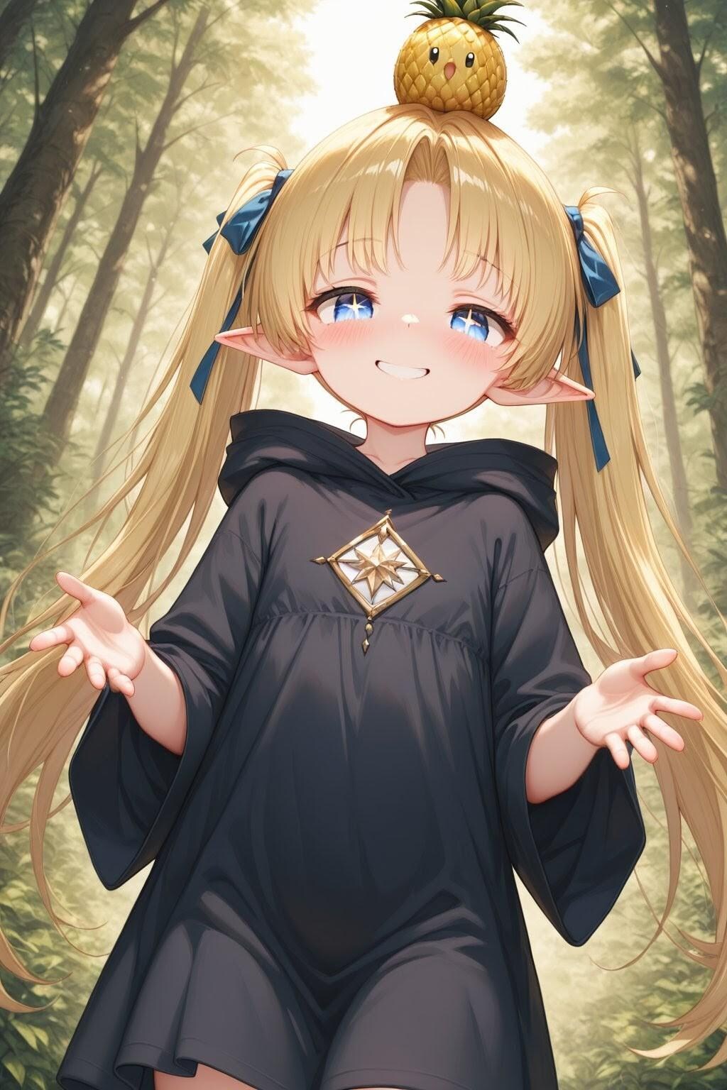 082コーデな女の子達(頭に色々乗せた)