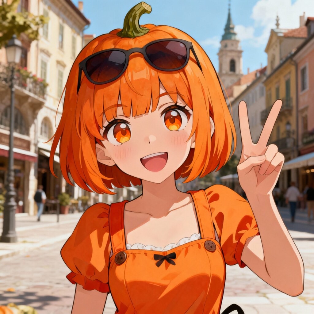 082コーデな女の子達(頭に色々乗せた)