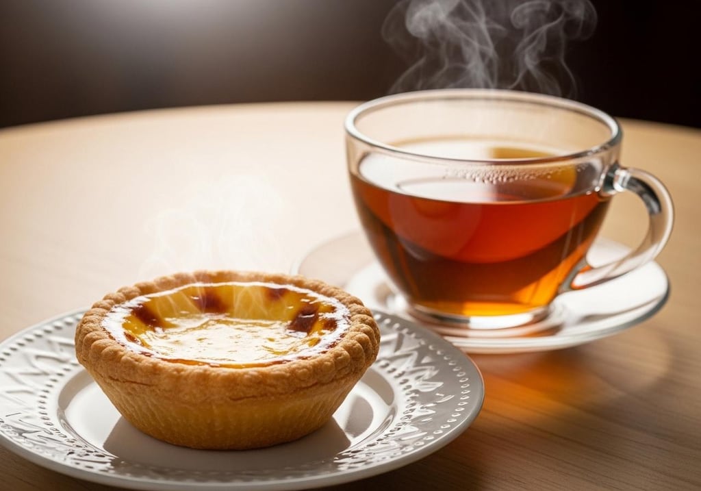 デザートのエッグタルト