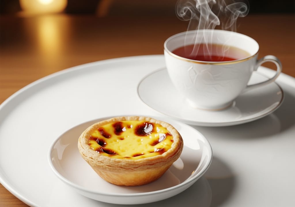 デザートのエッグタルト