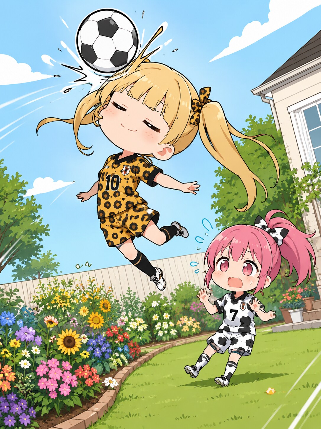 金髪ちゃんとピンク髪ちゃん
