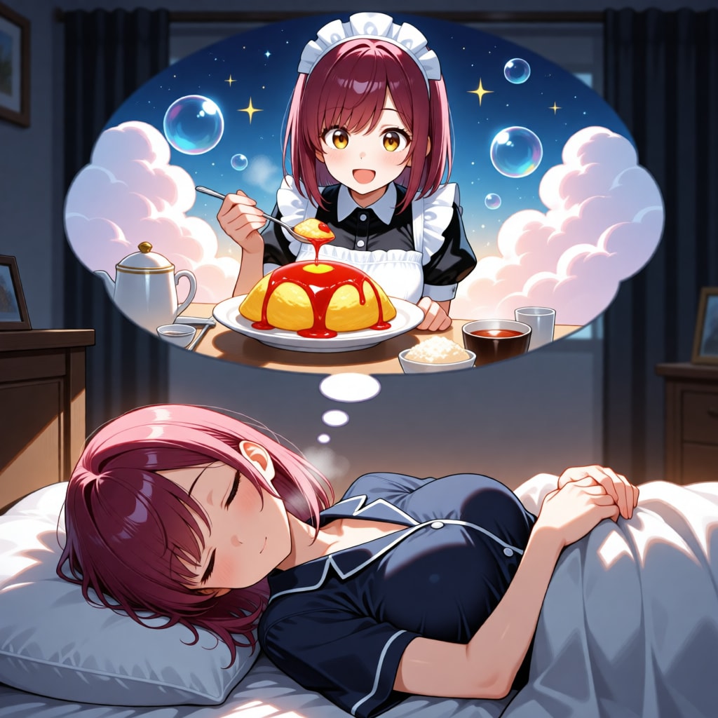 おやすみなさい（挨拶メイドの芽衣ちゃん）