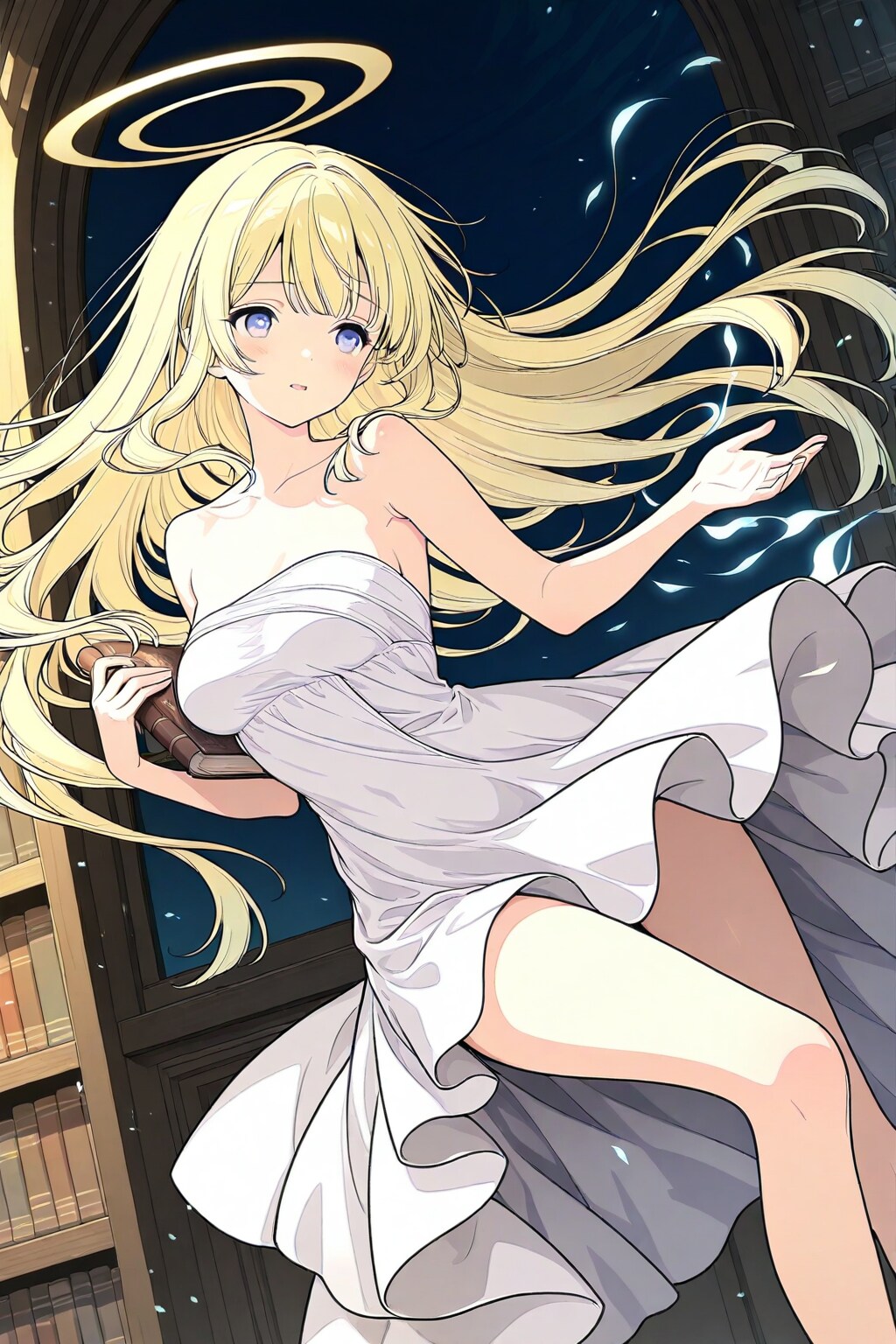 書庫の天使 | の人気AIイラスト・グラビア