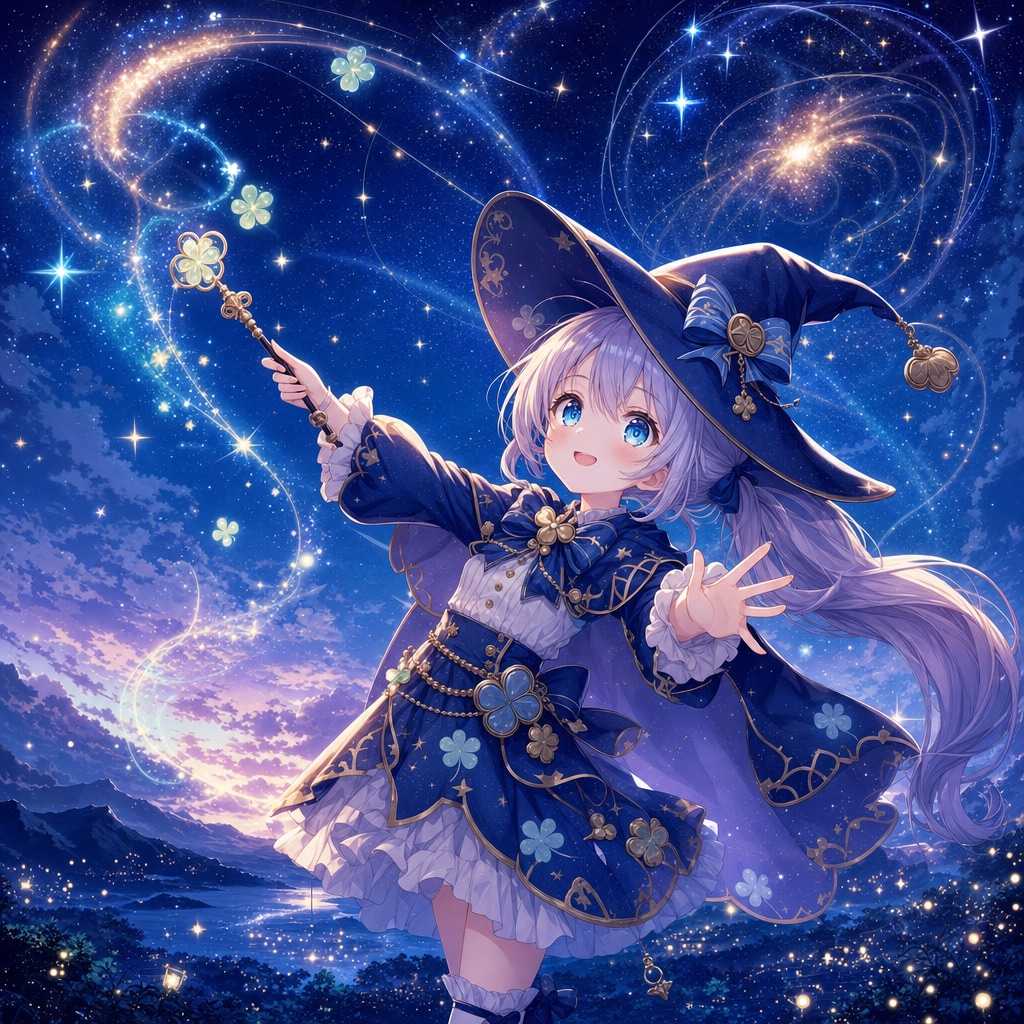 魔法で描く星空のアート