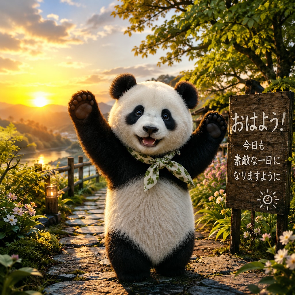 おはようパンダ修正版。