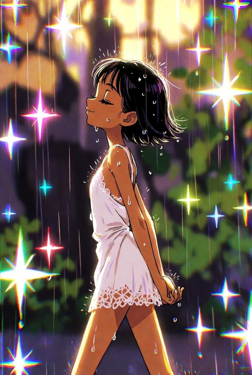 雨の中、傘をささずに　フィギア