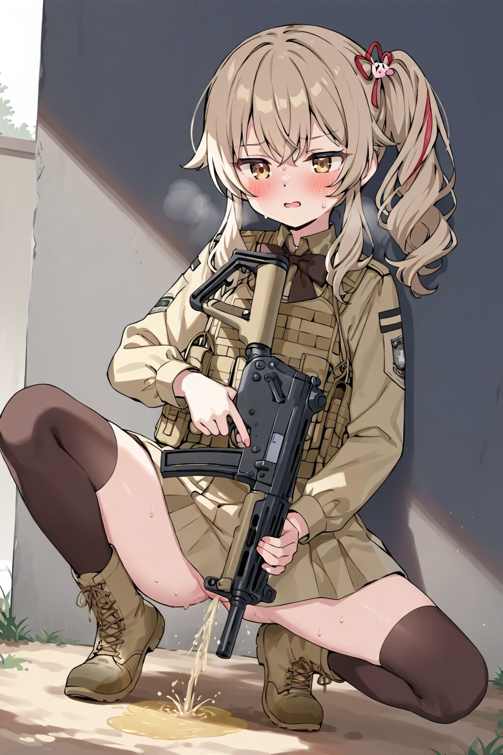 少女歩兵のおしっこ