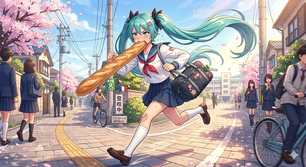 あっ！ミクさん ヾ(￣∇￣;)そのパンじゃないよ