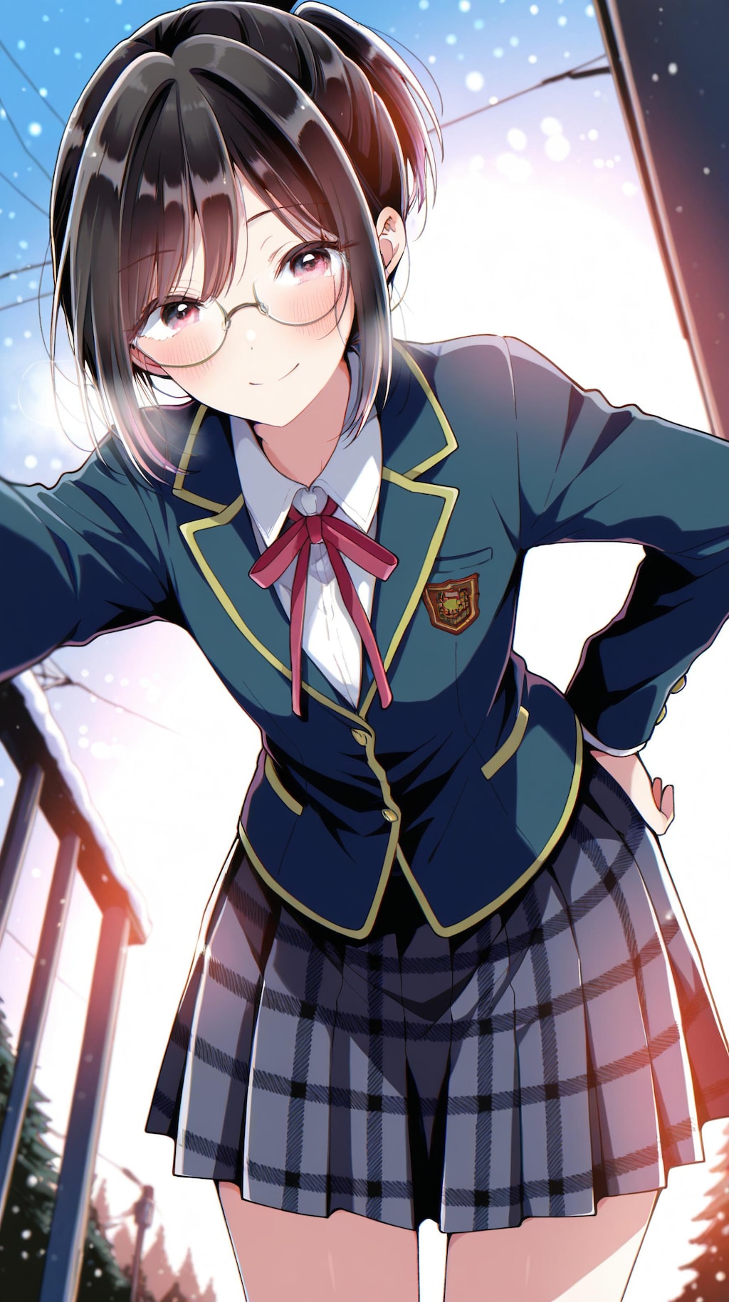 メガネを掛けた日浦美果くん