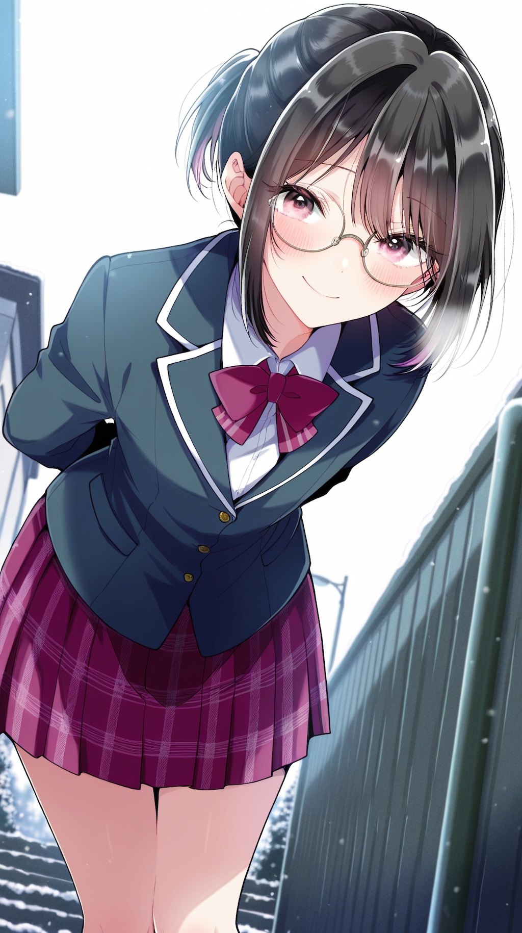 メガネを掛けた日浦美果くん