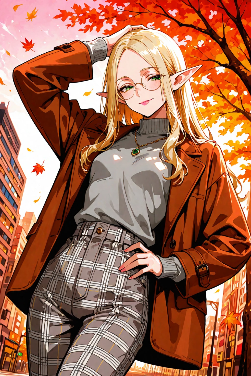 うちの子秋ファッション 2025　うちのエルフさん　その３