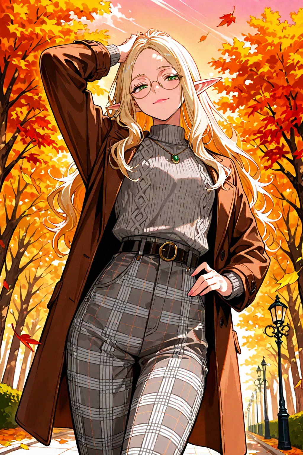 うちの子秋ファッション 2025　うちのエルフさん　その３