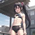 筋肉質な貧乳少女 3枚目