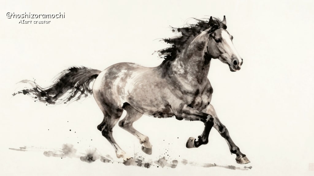 疾走する馬の気韵