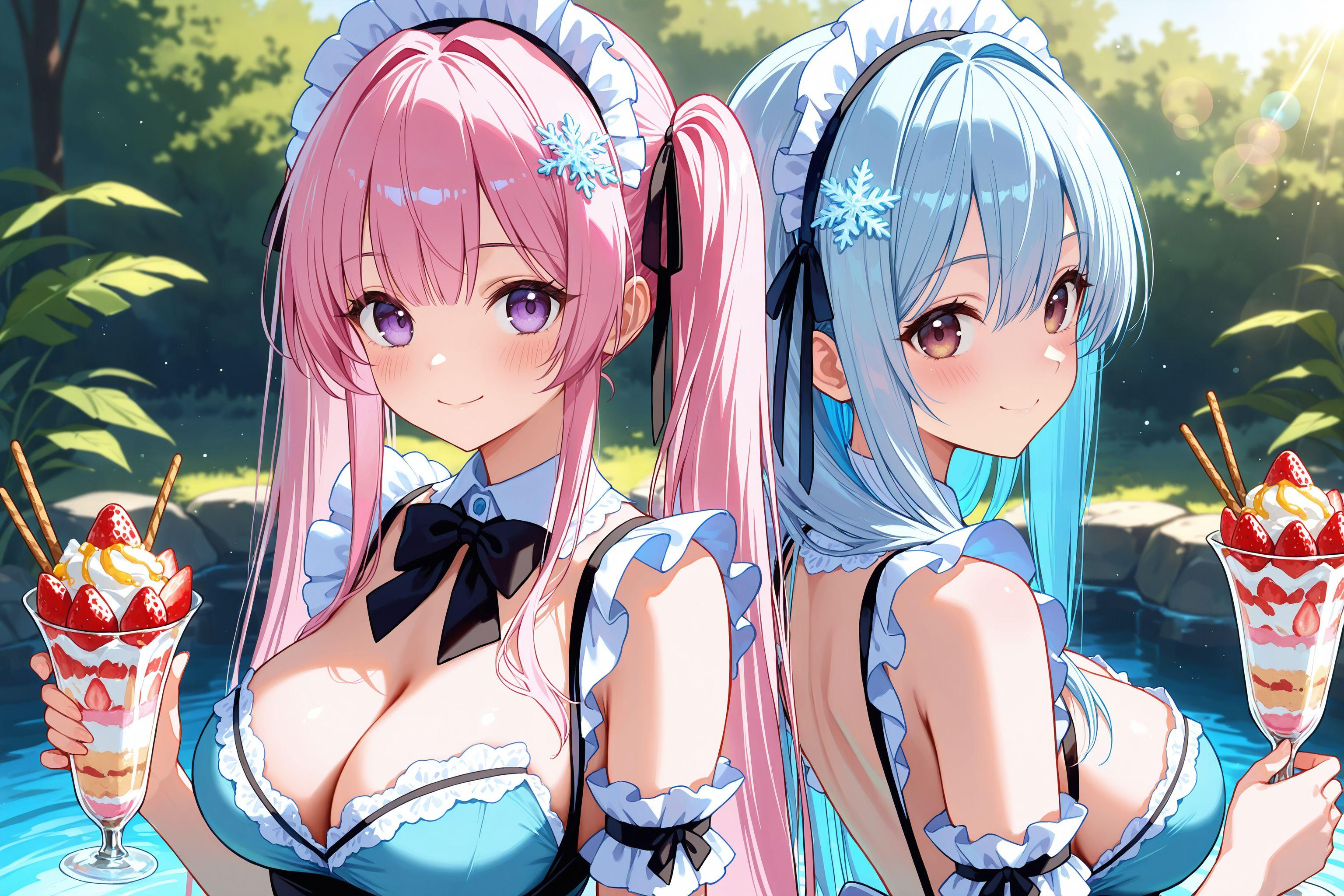 【元気出して！】スーパーメイドさんとアメノウズメさん（コラボ）