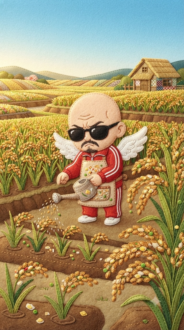 アップリケ風の小さいおっさん