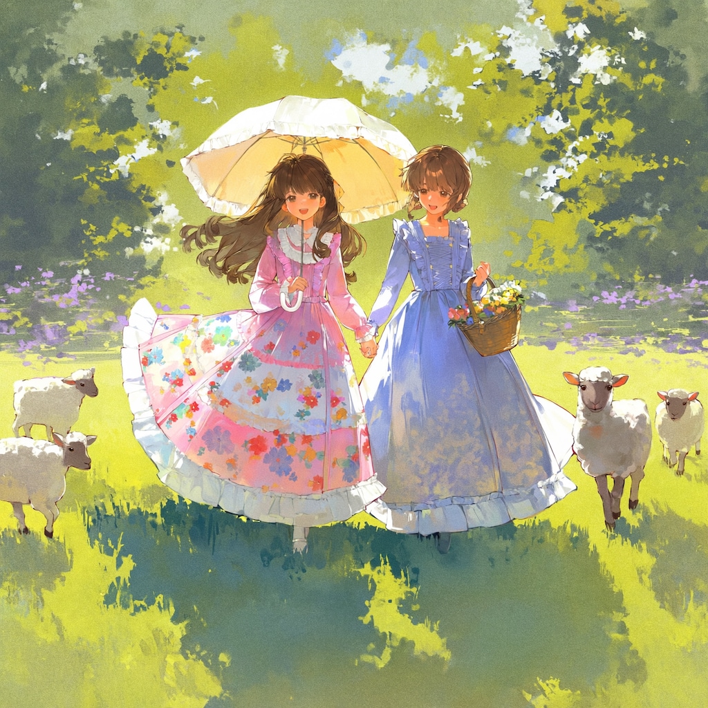 草原の少女たち