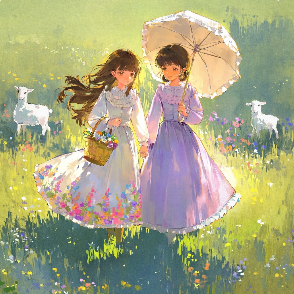 草原の少女たち