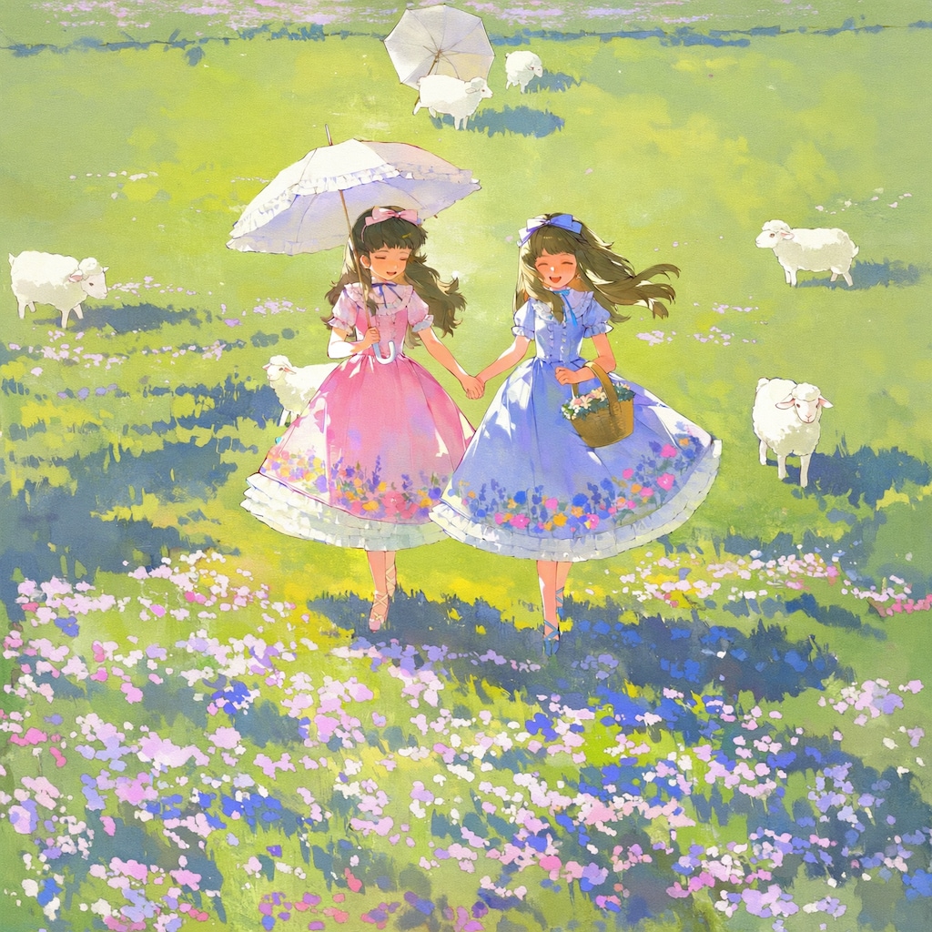 草原の少女たち