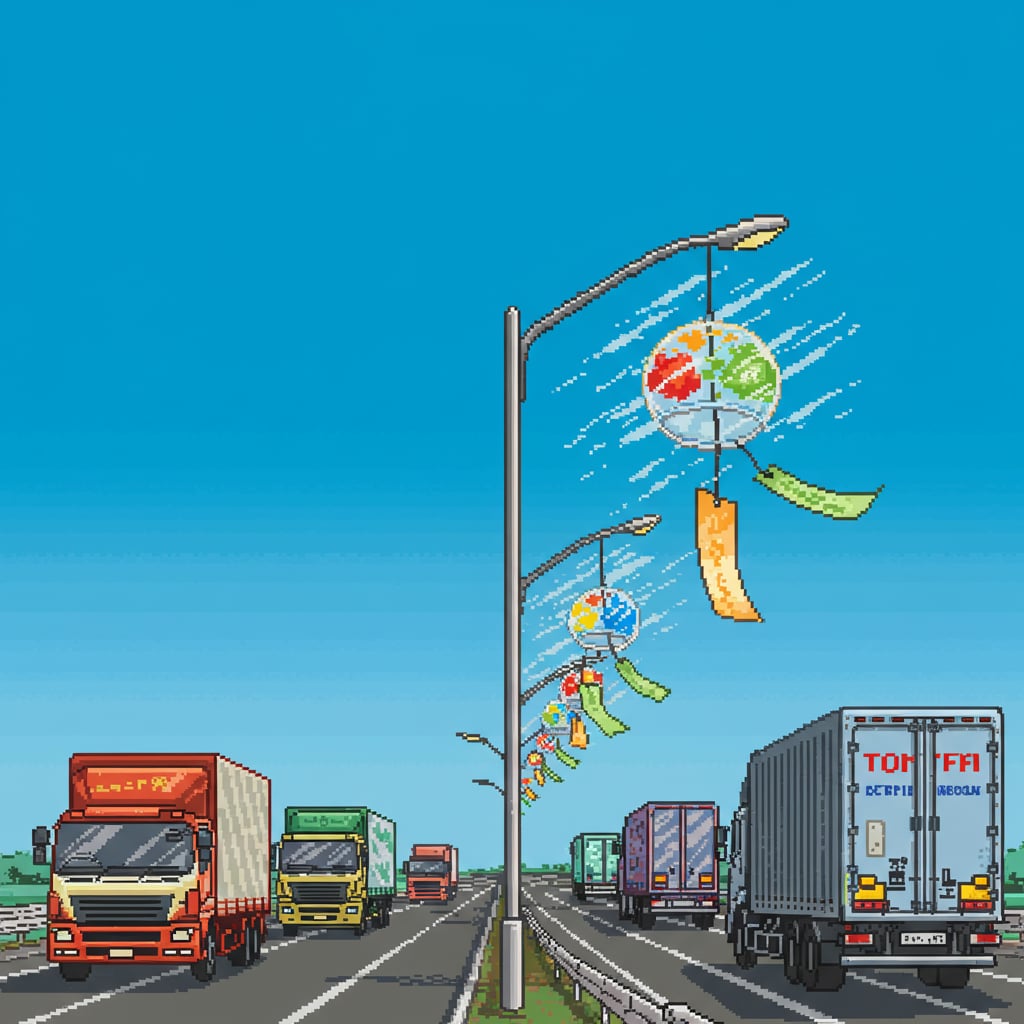 高速道路轟音風鈴画像