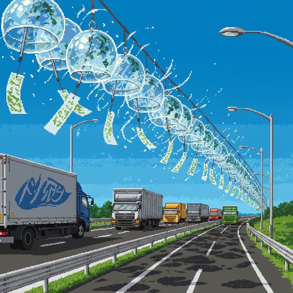 高速道路轟音風鈴画像