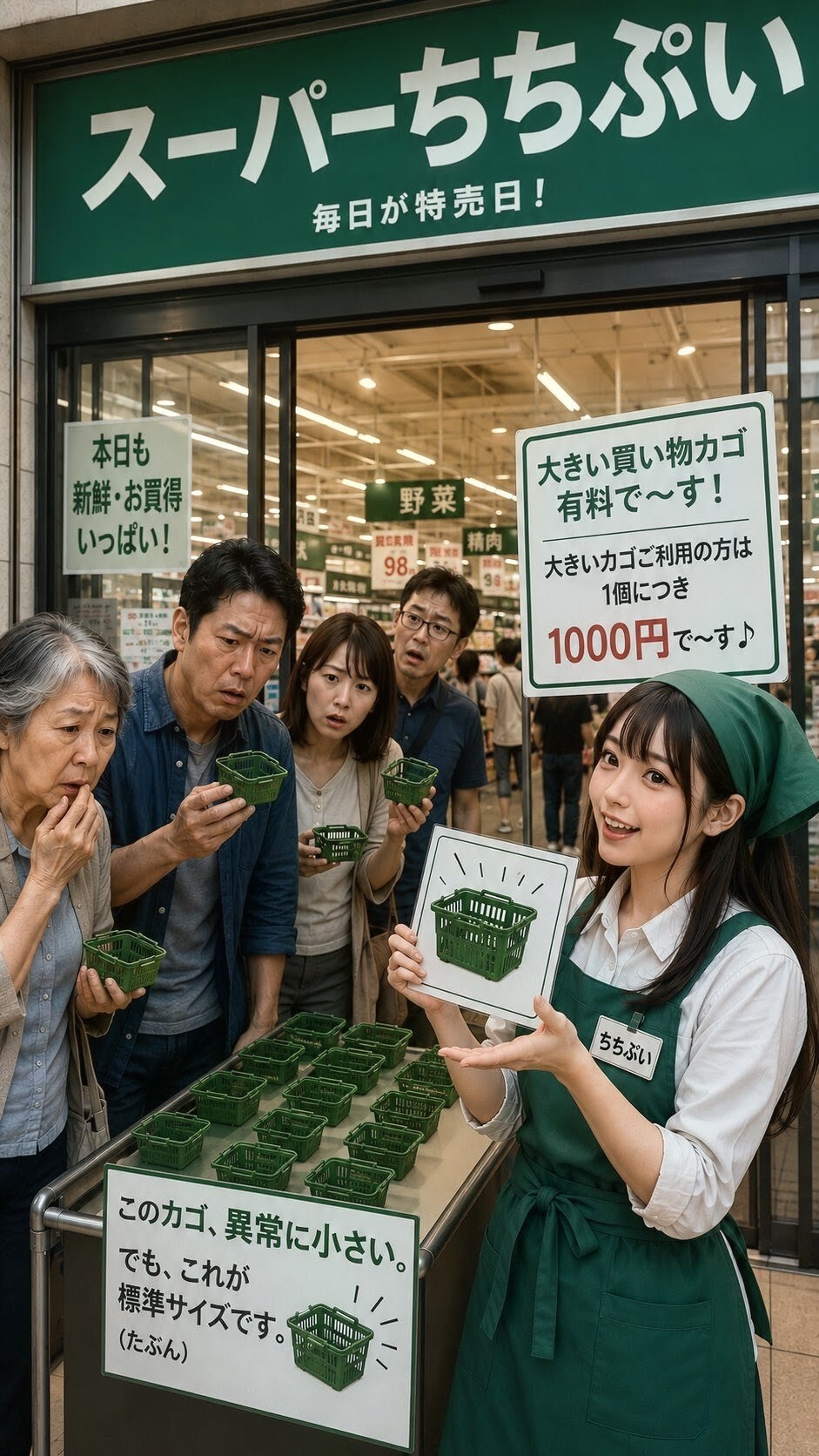 スーパーちちぷい指定買い物カゴ🛒