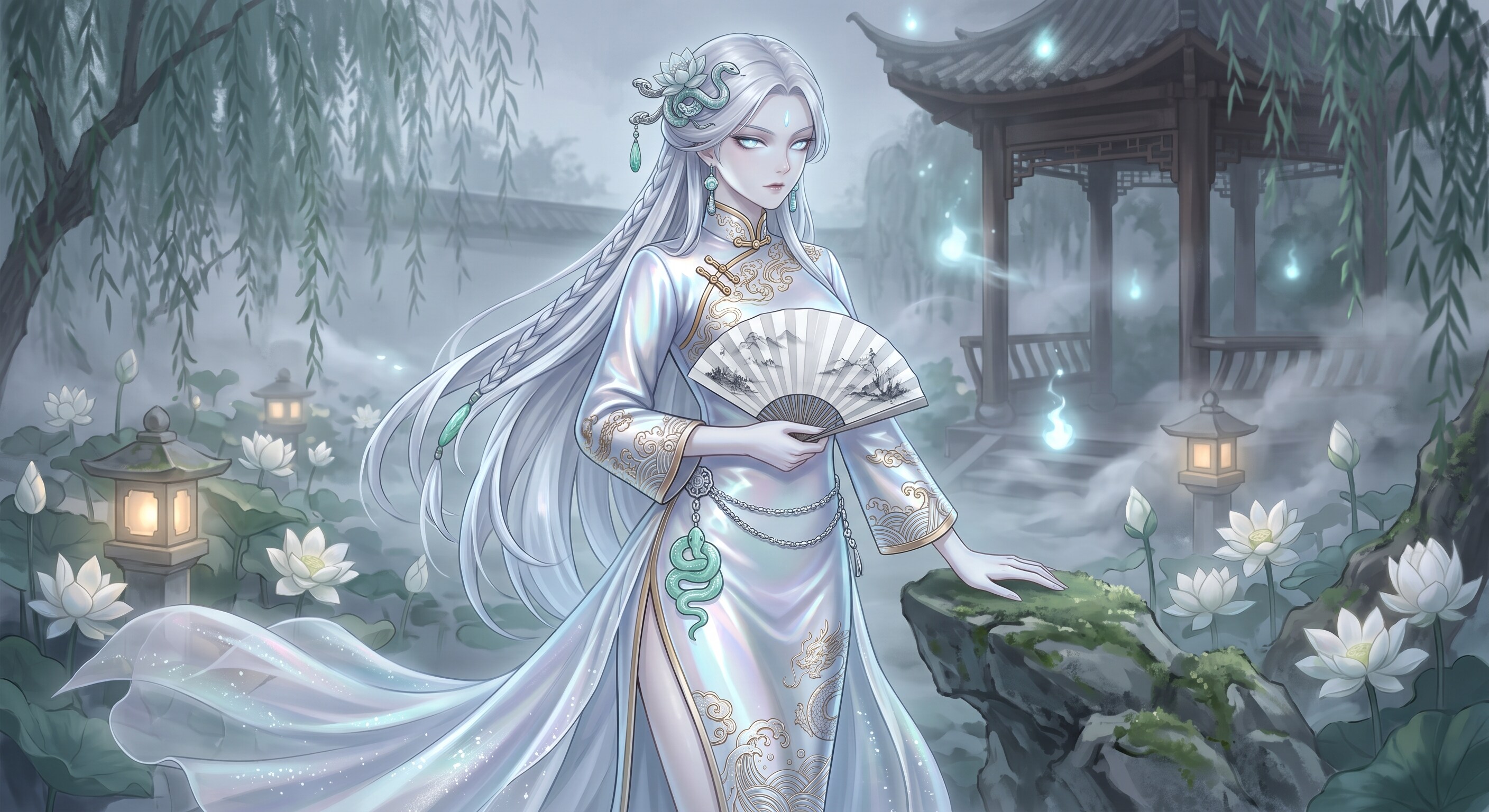 白蛇の精霊　降臨！ | の人気AIイラスト・グラビア