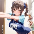 スクール水着の女の子 2枚目