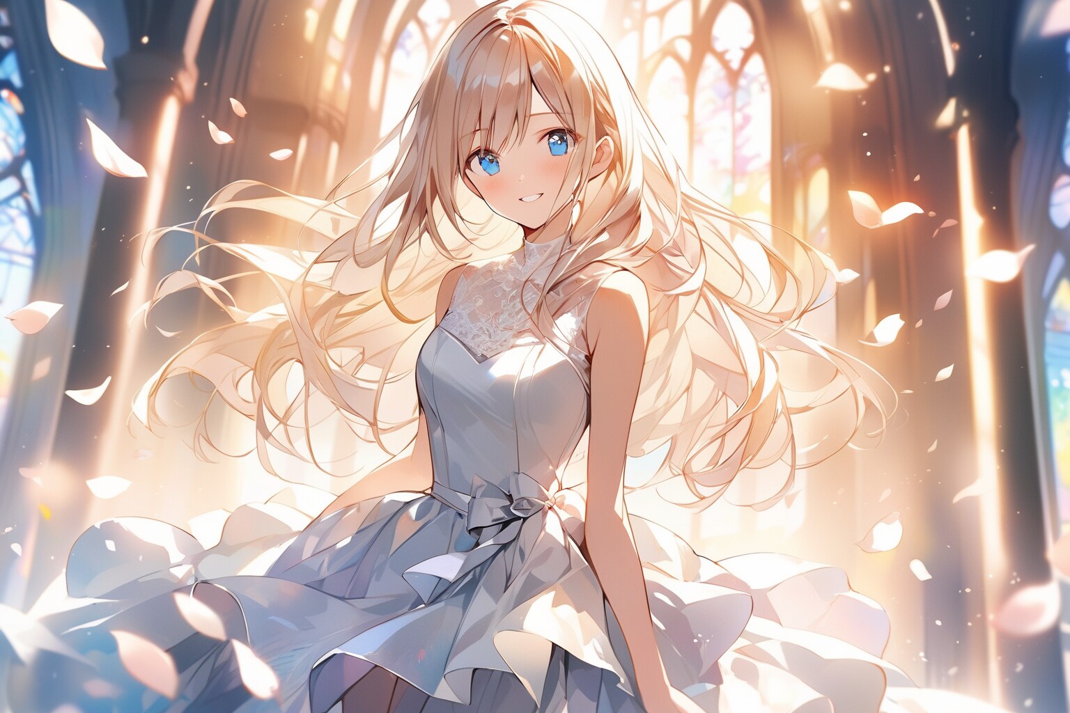 ちちぷいちゃんとウェディングドレス👗🎂 | の人気AIイラスト・グラビア