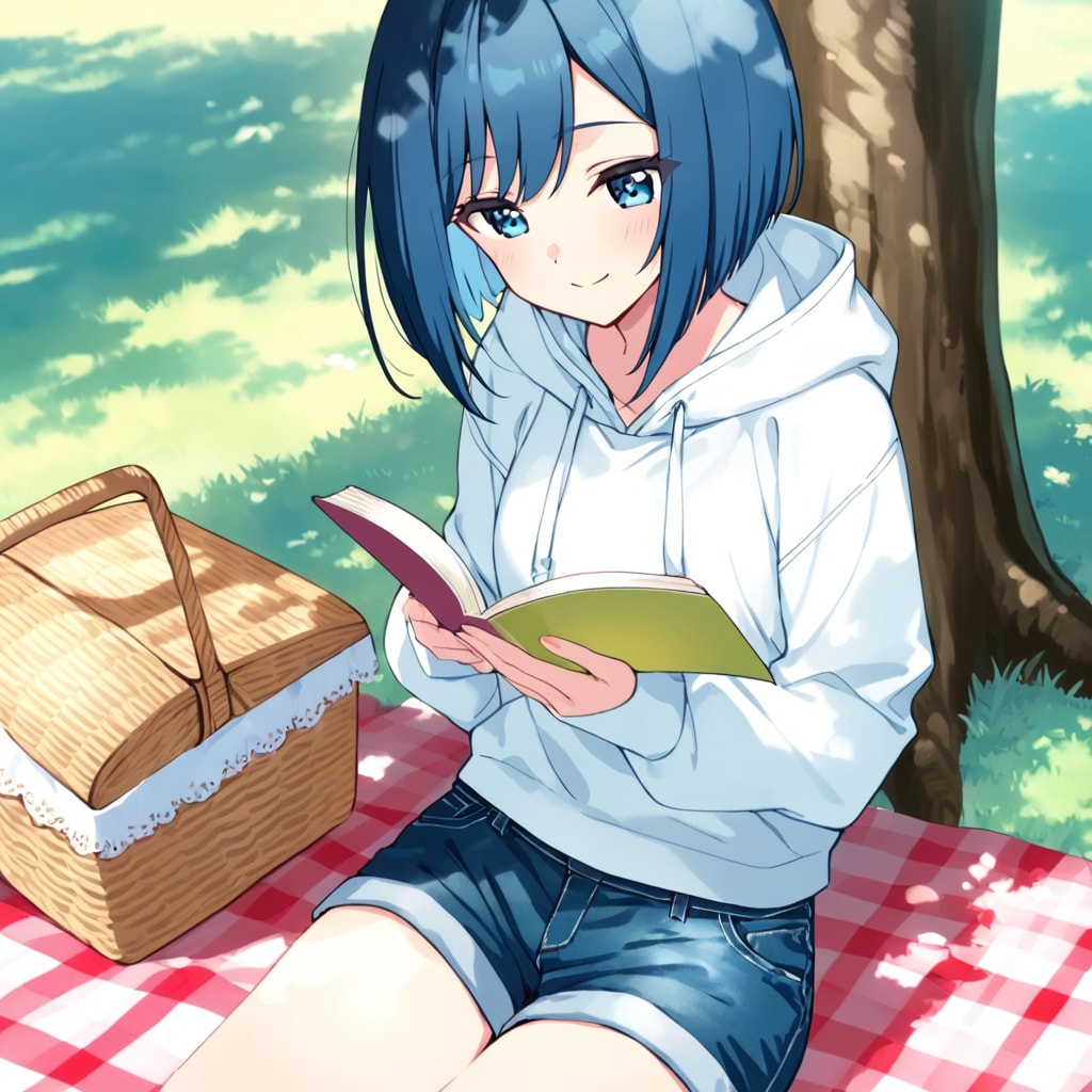木陰の読書タイム | の人気AIイラスト・グラビア