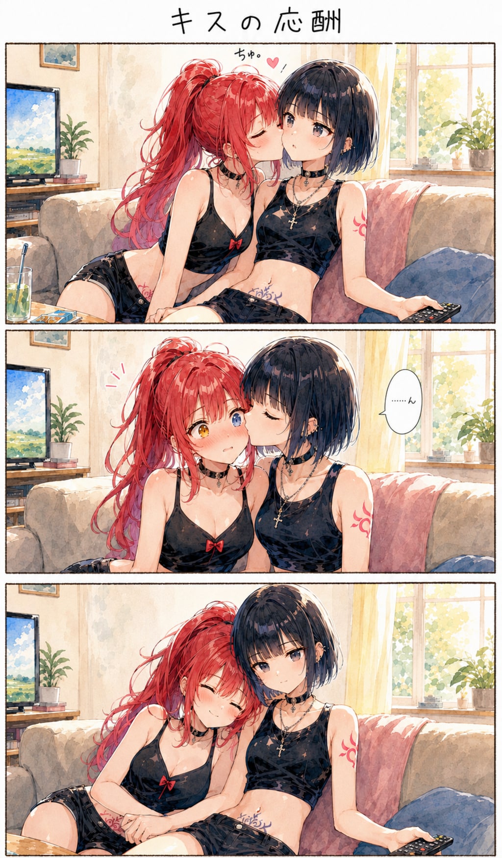 キスの応酬