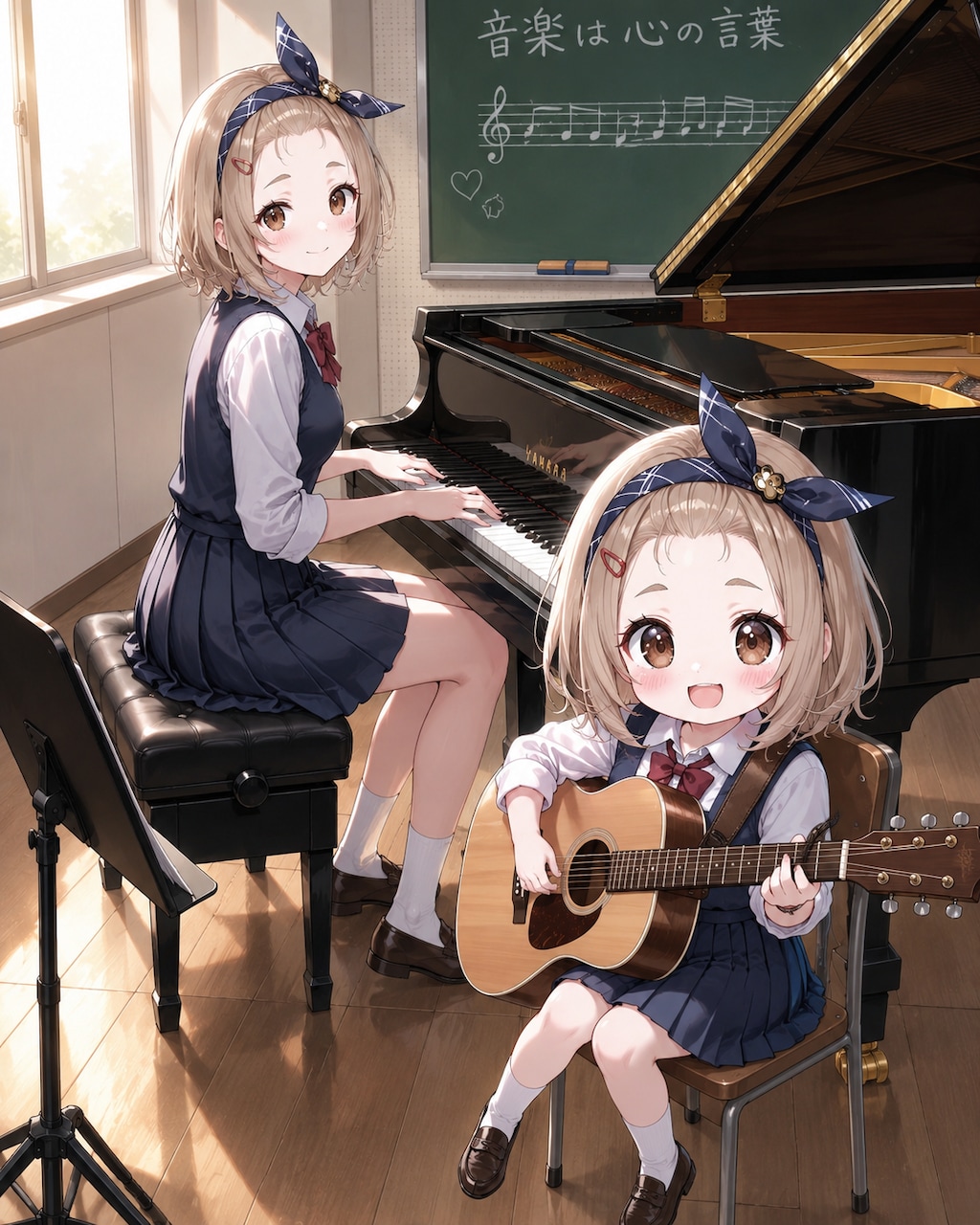 つむぎちゃんとちびキャラ