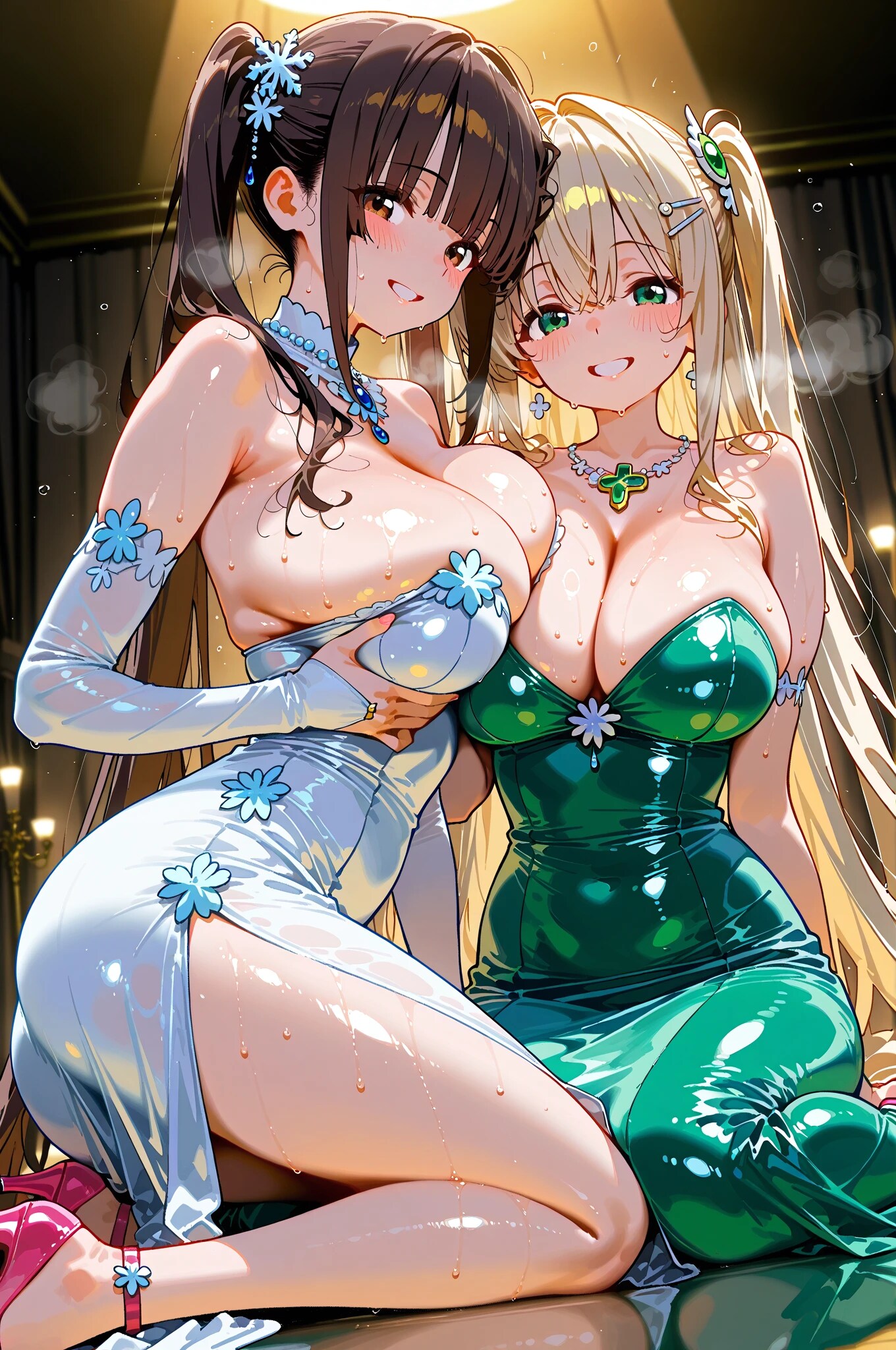ドレスの二人