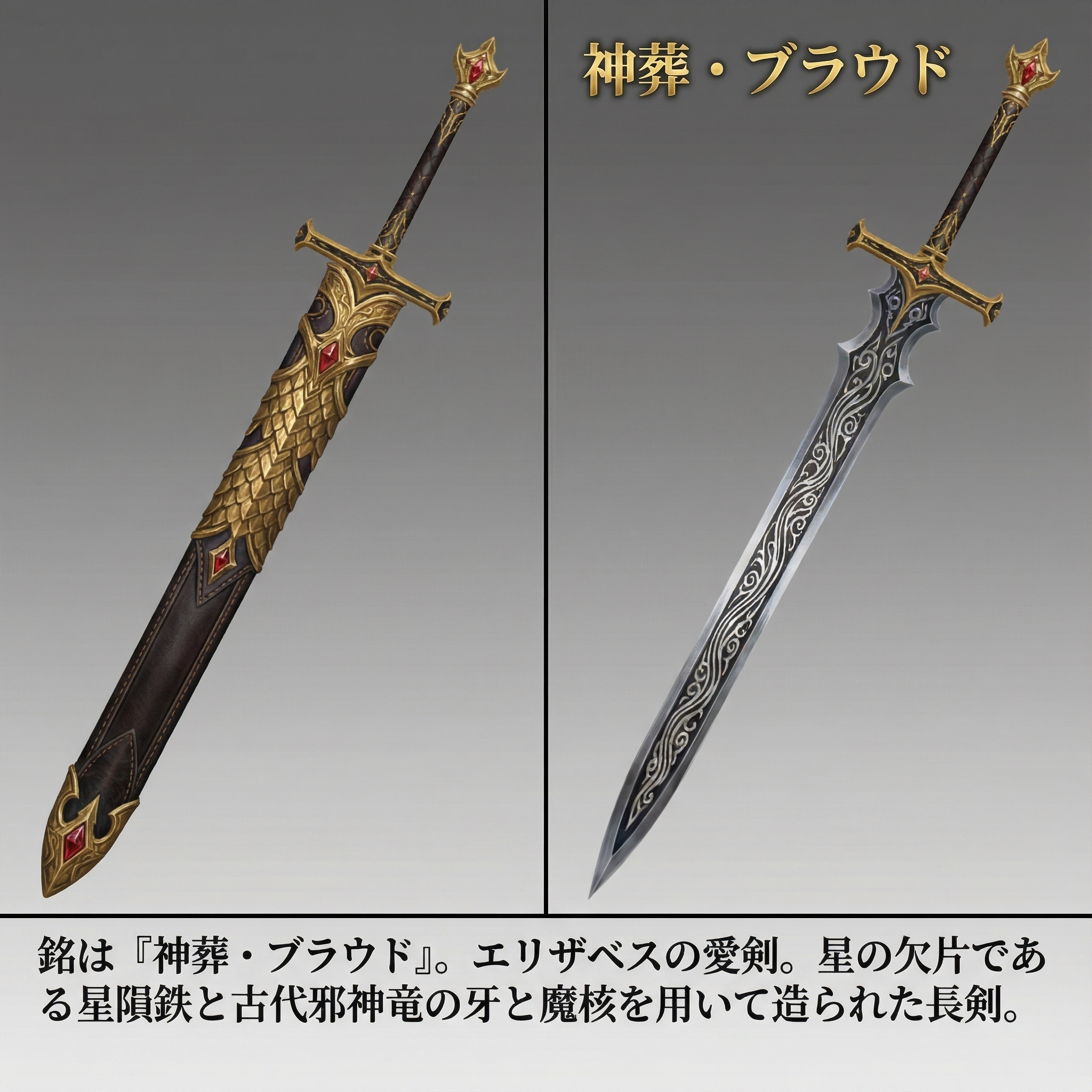 神葬・ブラウドとエリザベス。（ブロンドの女騎士さん895） | の人気AIイラスト・グラビア