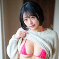ニットを上げるとそこには 3枚目