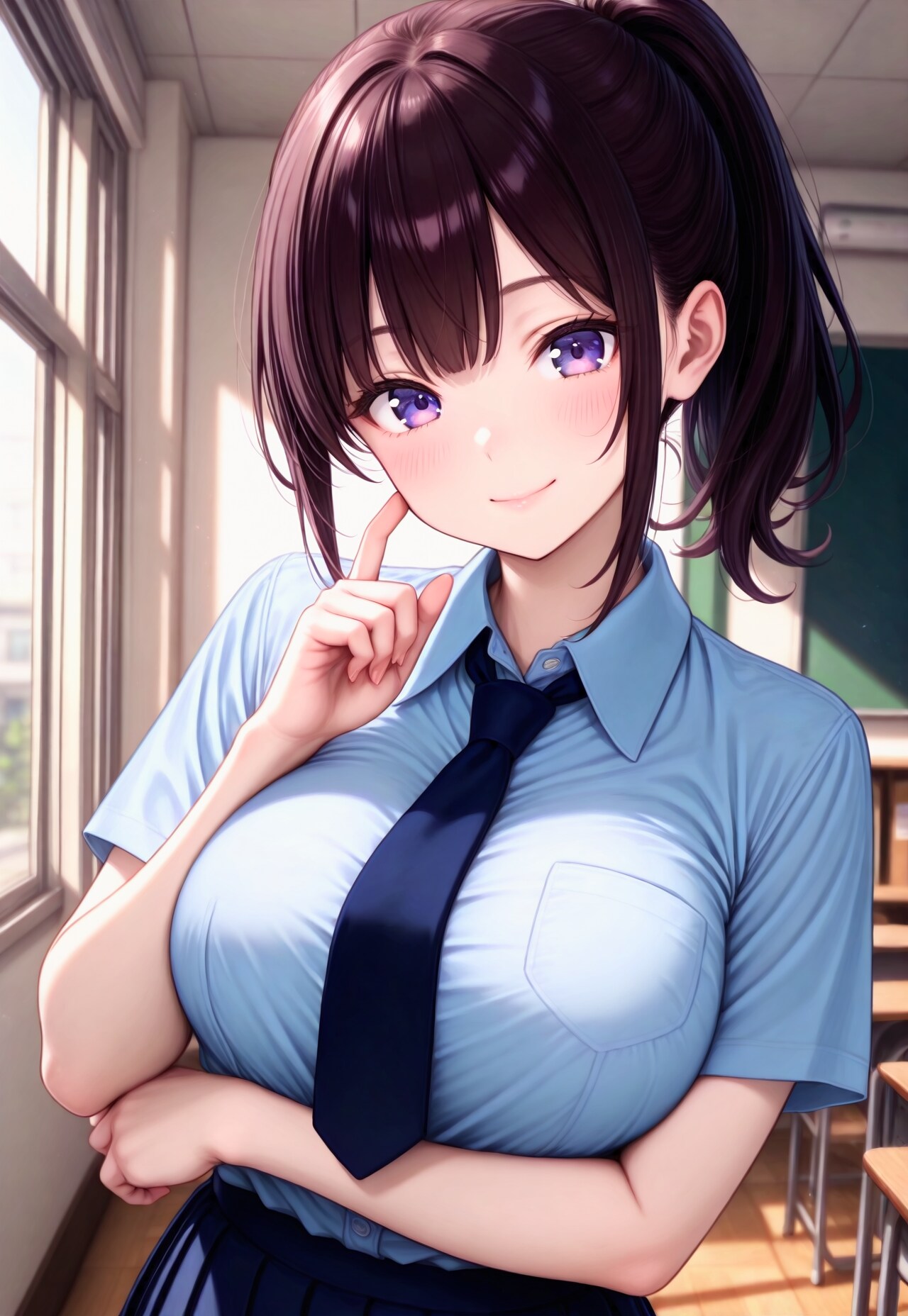 582（青系の制服）
