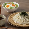 摩訶不思議食堂の冷麦とサラダのセット 4枚目