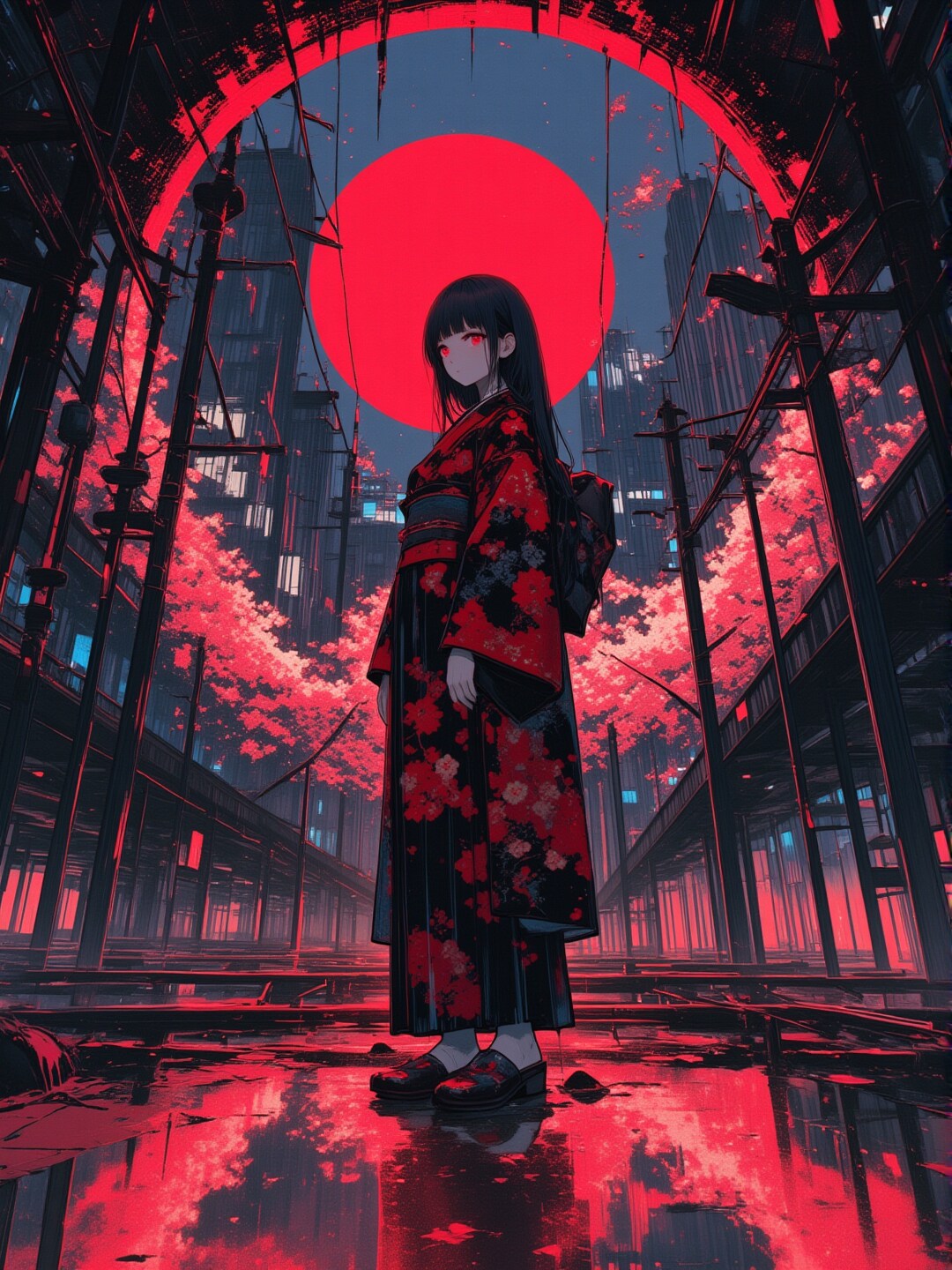 高架桜