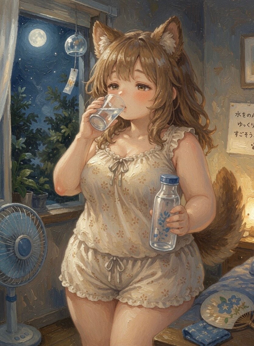 暑い夜のけものおねえさん