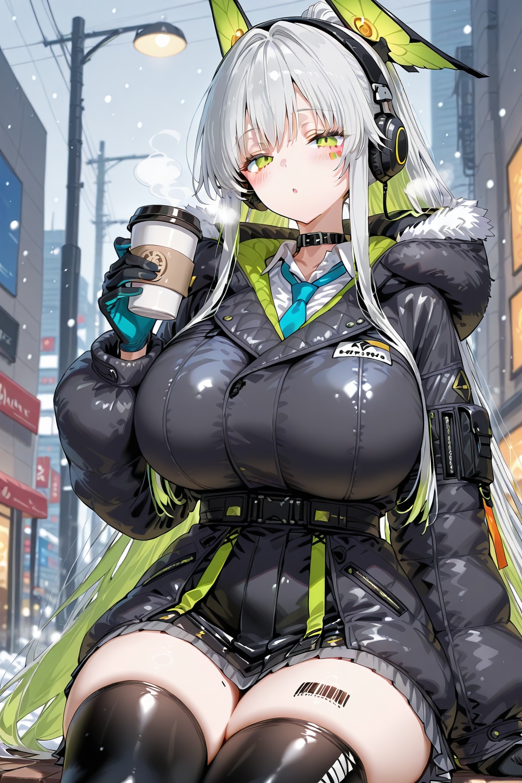 Padded quilted coat