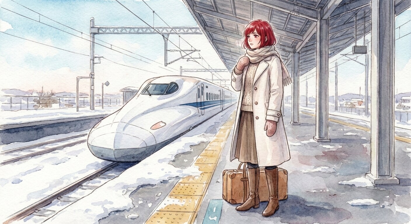 雪解け間近の 〇の空に向かい♪