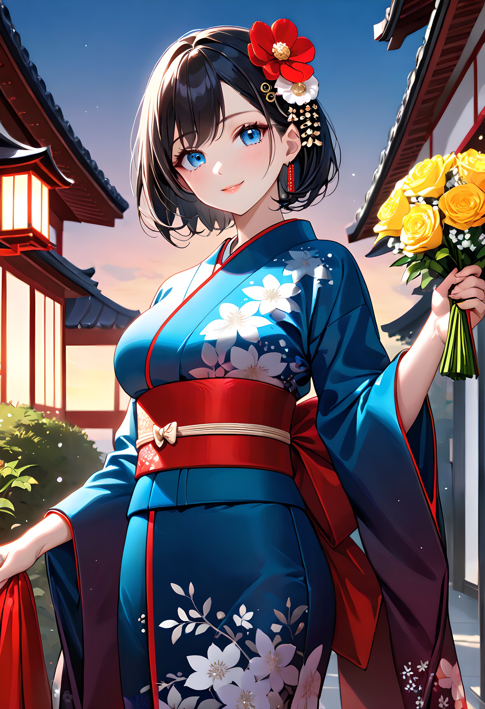 夕暮れの華 | の人気AIイラスト・グラビア