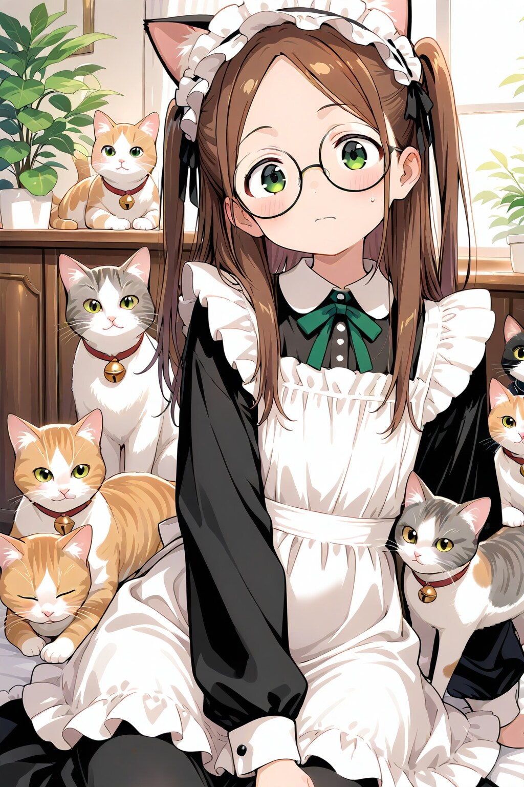 猫まみれメイド