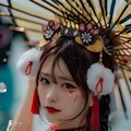 横乳　着物美女 10枚目