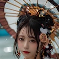 横乳　着物美女 12枚目