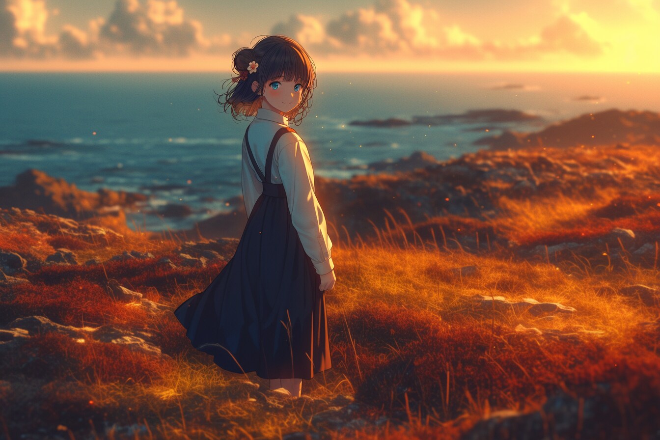夕暮れのおだんごちゃん🍡✨208 | の人気AIイラスト・グラビア